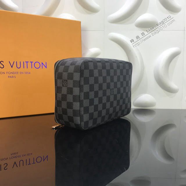 LV包包 LV新款女包 Packing Cube中號手袋 LV黑格收納袋 收納盒  ydh3650